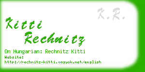 kitti rechnitz business card
